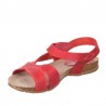 Sandalias Planas Inter-bios 4487 Mujer Rojo