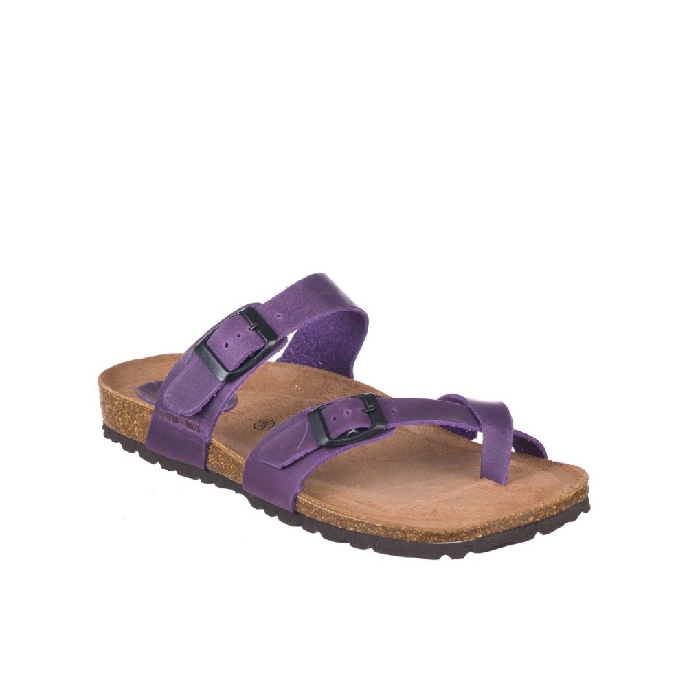 Sandalias Planas Inter-bios 7212 Mujer Morado