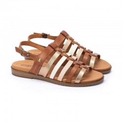 Sandalias Planas Pikolinos W8q-0799 Mujer Cuero