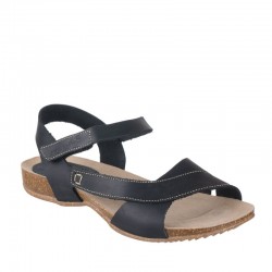 Sandalias Planas Inter-bios 4487 Mujer Negro