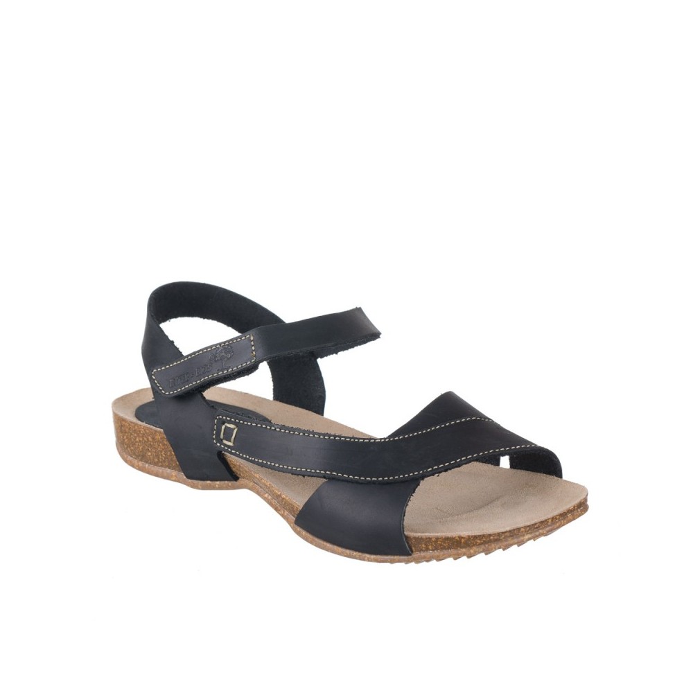 Sandalias Planas Inter-bios 4487 Mujer Negro