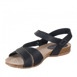 Sandalias Planas Inter-bios 4487 Mujer Negro