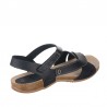 Sandalias Planas Inter-bios 4487 Mujer Negro