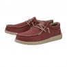 Zapatillas Lona Hey Dude Wally Braided Hombre Rojo