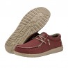 Zapatillas Lona Hey Dude Wally Braided Hombre Rojo