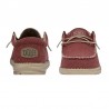 Zapatillas Lona Hey Dude Wally Braided Hombre Rojo