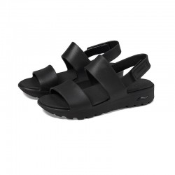 Sandalias Planas Skechers 111380 Mujer Negro