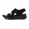Sandalias Planas Skechers 119458 Mujer Negro