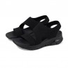 Sandalias Planas Skechers 119458 Mujer Negro
