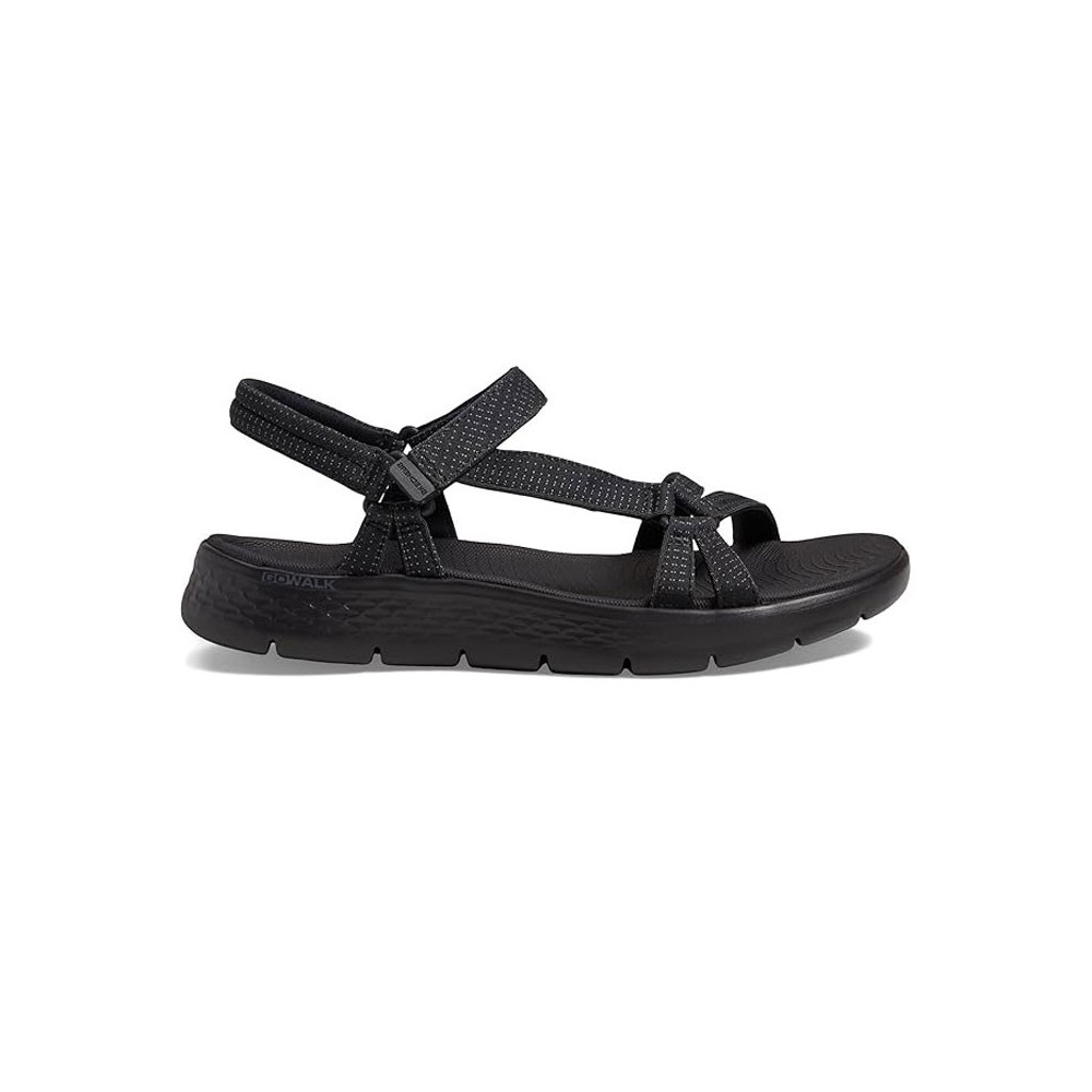 Sandalias Planas Skechers 141451 Mujer Negro