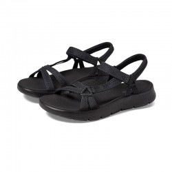 Sandalias Planas Skechers 141451 Mujer Negro
