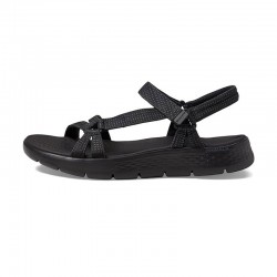 Sandalias Planas Skechers 141451 Mujer Negro