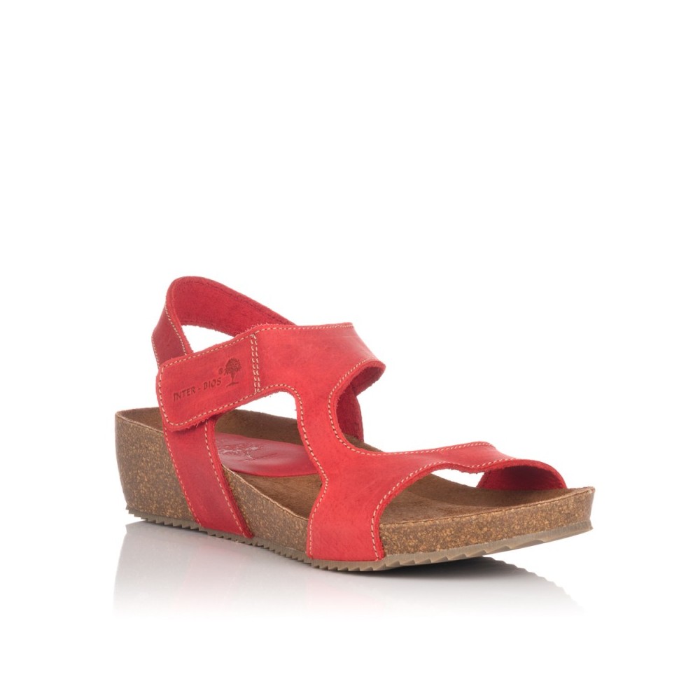 Sandalias Inter-bios 5316 Mujer Rojo