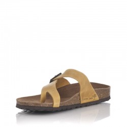 Sandalias Planas Inter-bios 7119 Mujer Mostaza
