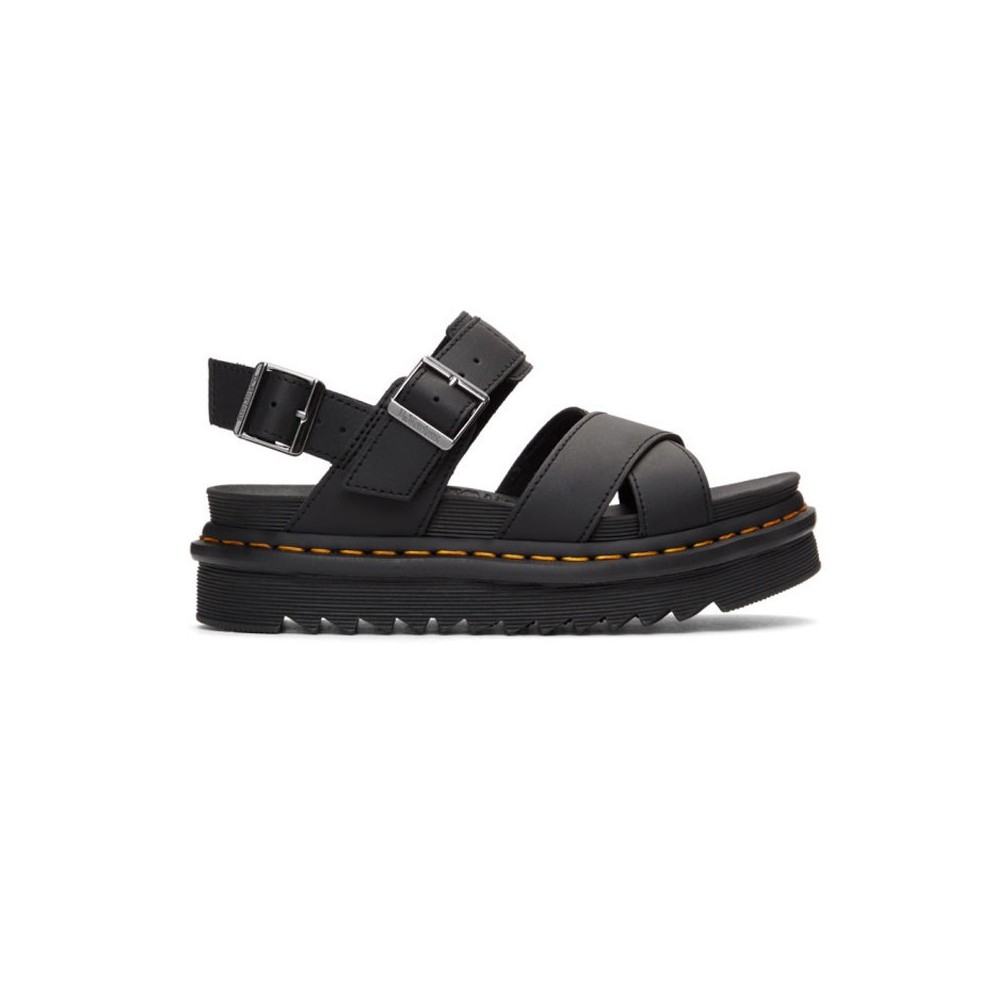 Sandalias Planas Dr. Martens Voss Ii Mujer Negro