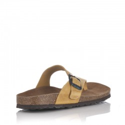 Sandalias Planas Inter-bios 7119 Mujer Mostaza