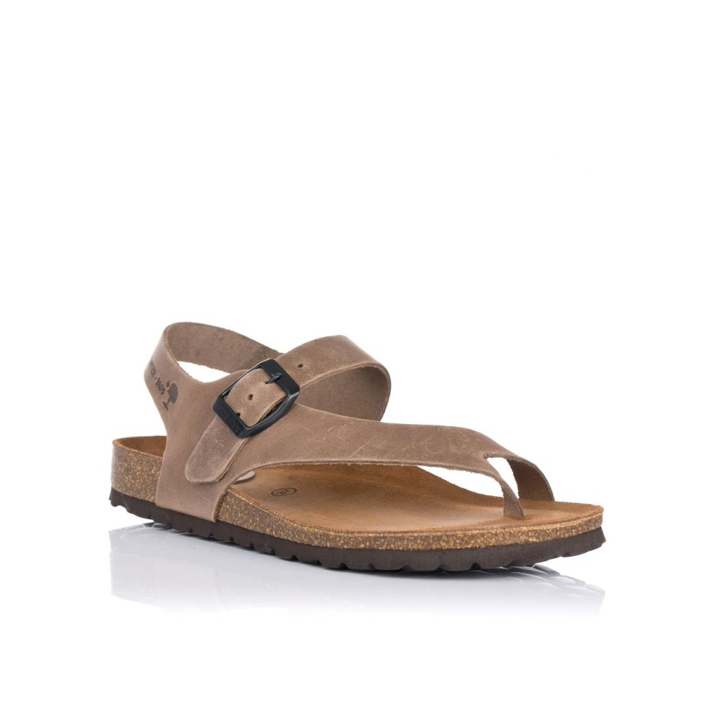 Sandalias Planas Inter-bios 7162 Mujer Taupe