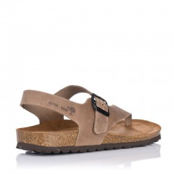 Sandalias Planas Inter-bios 7162 Mujer Taupe