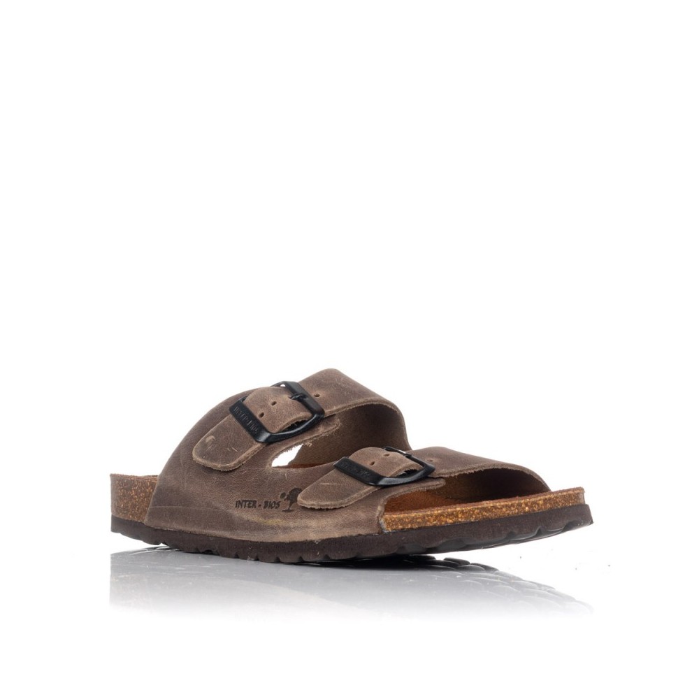 Sandalias Planas Inter-bios 7206 Mujer Taupe