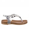 Sandalias Planas Porronet 3020 Mujer Plata