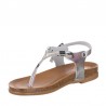 Sandalias Planas Porronet 3020 Mujer Plata