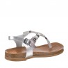 Sandalias Planas Porronet 3020 Mujer Plata