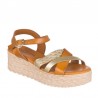 Sandalias Planas Zapp 760 Mujer Oro