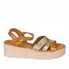 Sandalias Planas Zapp 760 Mujer Oro