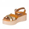 Sandalias Planas Zapp 760 Mujer Oro
