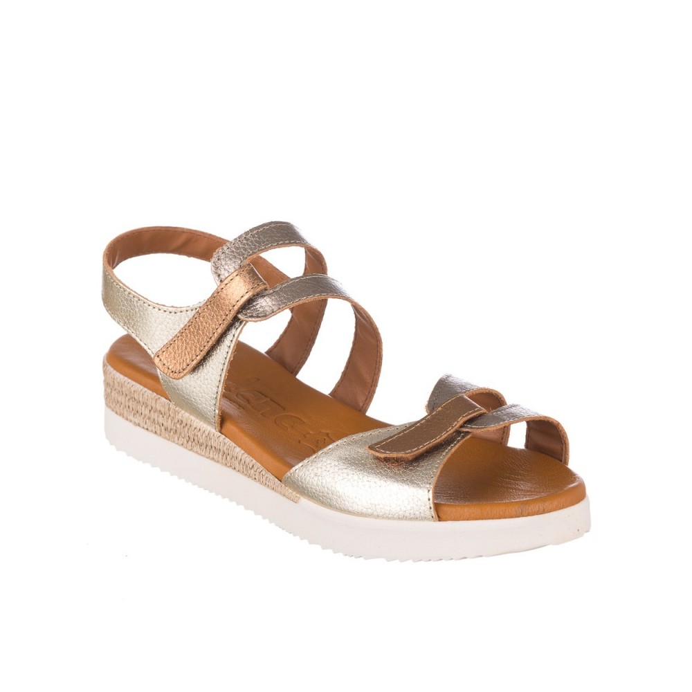 Sandalias Planas Zapp 681 Mujer Oro