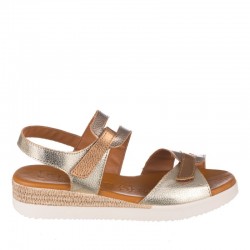 Sandalias Planas Zapp 681 Mujer Oro