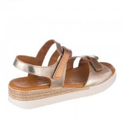 Sandalias Planas Zapp 681 Mujer Oro
