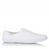 Zapatillas Lona Victoria Lona Inglesa Mujer Blanco