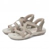 Sandalias Planas Skechers 163460 Mujer Taupe