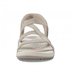 Sandalias Planas Skechers 163460 Mujer Taupe