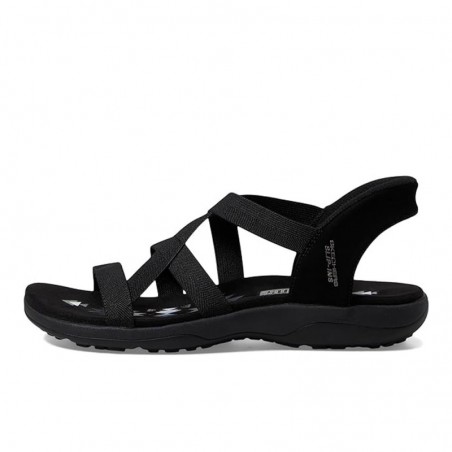 Sandalias Planas Skechers 163460 Mujer Negro
