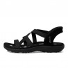 Sandalias Planas Skechers 163460 Mujer Negro