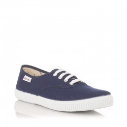 Zapatillas Lona Victoria Lona Inglesa Mujer Marino