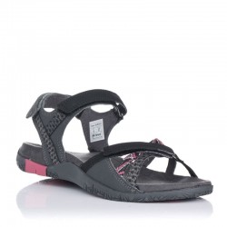 Sandalias Planas Chiruca Valencia 03 Mujer Gris-negro