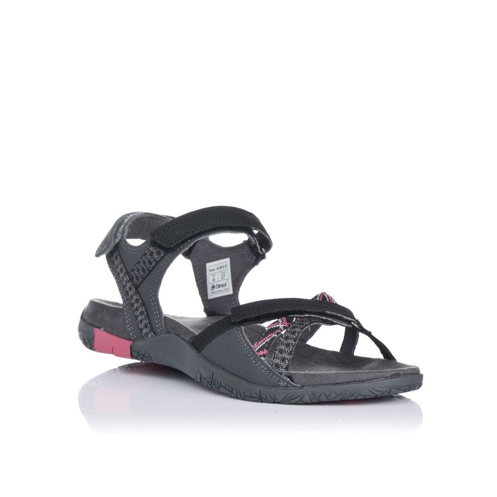 Sandalias Planas Chiruca Valencia 03 Mujer Gris-negro