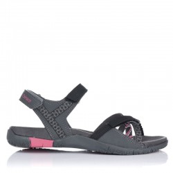 Sandalias Planas Chiruca Valencia 03 Mujer Gris-negro