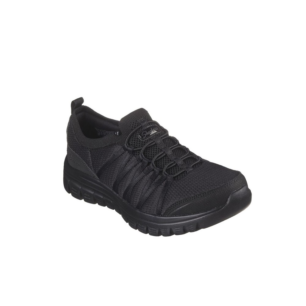 Sneakers Skechers Soft Soul Mujer Negro-negro