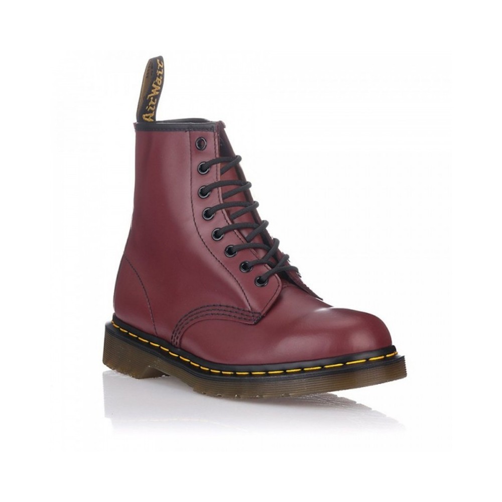 Botas Planas Dr. Martens Smooth 1460 Mujer Burdeos