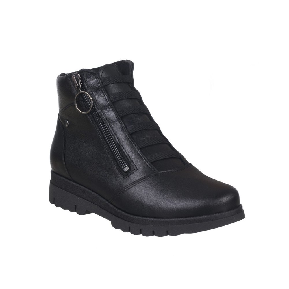 Botines Planos Zapp 22887 Mujer Negro