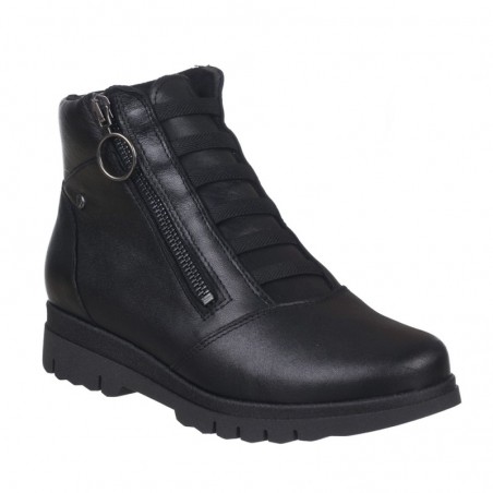 Botines Planos Zapp 22887 Mujer Negro