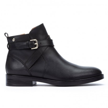 Botines Planos Pikolinos W3c-8869 Mujer Negro