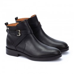 Botines Planos Pikolinos W3c-8869 Mujer Negro