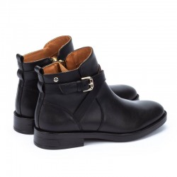Botines Planos Pikolinos W3c-8869 Mujer Negro