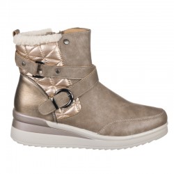 Botines Planos Zapp 575 Mujer Taupe