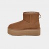 Botines Planos Ugg Classic Mini Plataform Mujer Camel